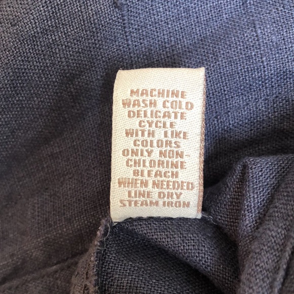 VALERIE STEVENS casual washable blue linen zip front hooded jacket, size L - Picture 9 of 9